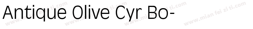 Antique Olive Cyr Bo字体转换